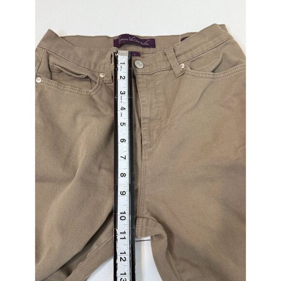 Gloria Vanderbilt Amanda Jeans Women’s 8 Straight Leg Tan Stretch Denim Pants - Picture 8 of 9